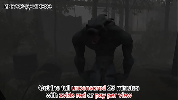 3D Werewolf attacks and has rough sex with chained slut