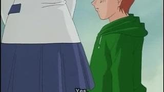 A hentai girl penetrated in the ass