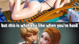 Blacked waifu – Zelda and Link showing u what you love