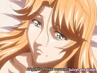 Blonde anime sister gets anal laid