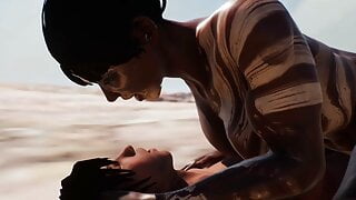 Buff Tribal Woman Gets Creampie From Tourist – 3D Animation