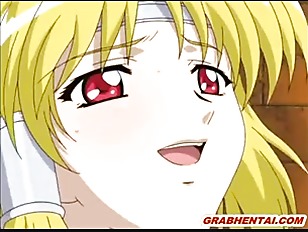Cute hentai Elf double penetration in the dun