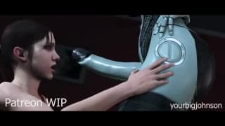 Futanari Robot Gets Blowjob From Chick