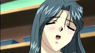 Guy enjoys a blonde and a brunette in Hentai