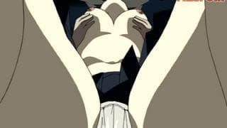 Hentai, guy gets his wish granted in this clip