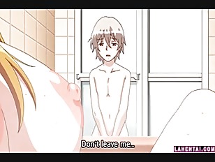 Hentai milf gets fucked in the bath