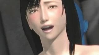 Hentai, she fucks with a blue fantasy creature