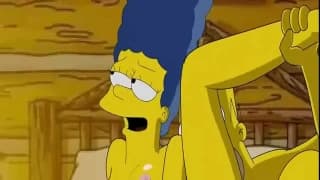 Homer and marge simpson making porn