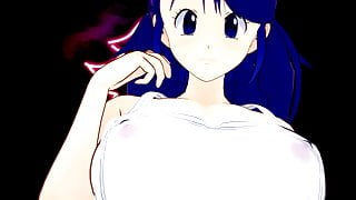 Horny and cute Dragon Ball Trio – Launch, Videl and Cheelai