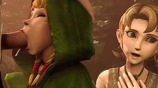 Horny Babes Zelda & Mipha SFM