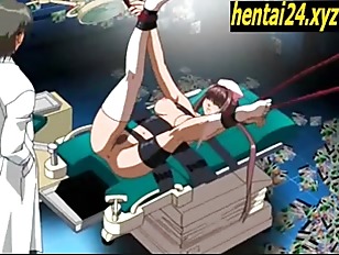 Monster cock doctor cums on teen and makes anal clism
