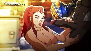 overwatch hentai handjob animation
