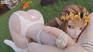 Princess Zelda Blowjob by Arhoangel (Extended Edit)