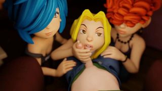 Triple Blowjob n Handjob – 3D POV