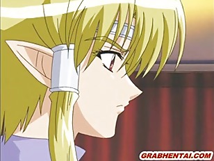 Two Princess hentai sucking dick and groupfucking